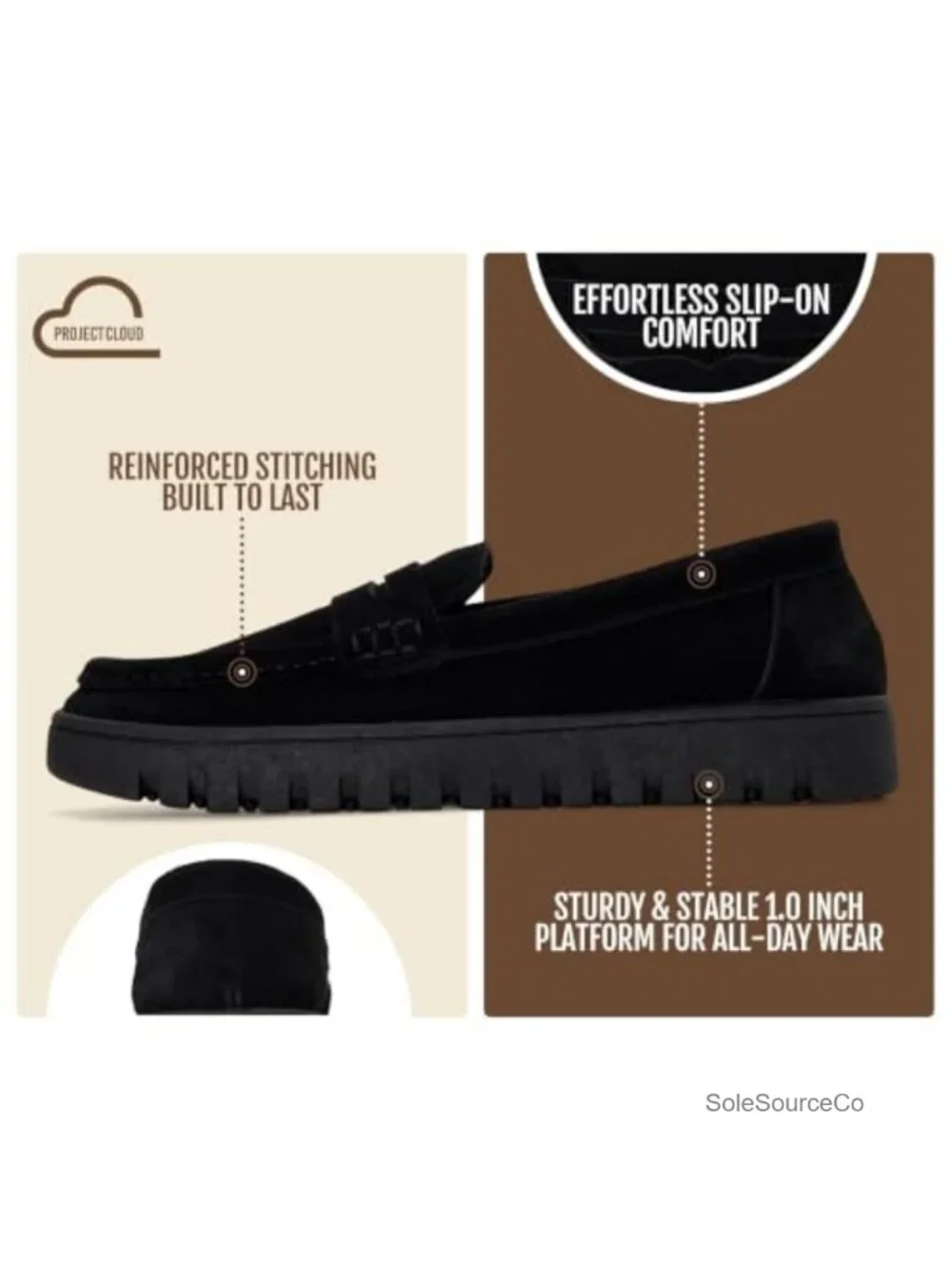 Genuine Leather Slip-On Loafers Mocc Casual Shoes